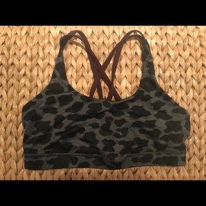 Lululemon Leopard Print Sports Bra